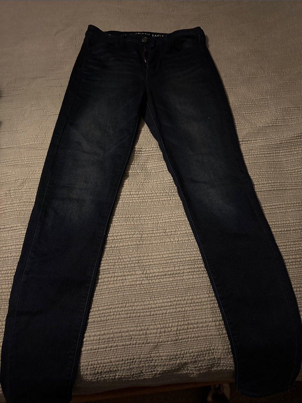 American Eagle Navy Blue Jeans with Tag Detail